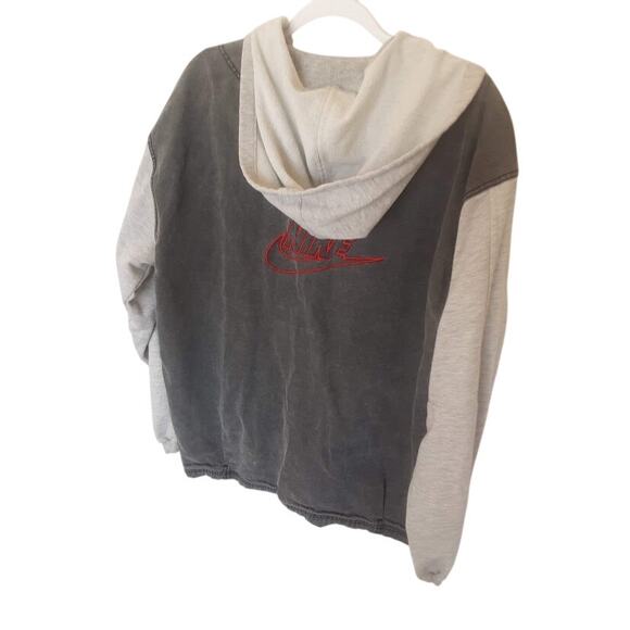 Vintage Nike Niketown Atlanta Denim Hoodie Jacket Size L - Picture 4 of 8